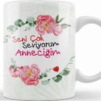 Baskı Dükkanı Anneler Günü Annelere Hediye 054 Kupa