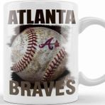 Baskı Dükkanı Atlanta Braves Ball Kupa