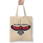 Baskı Dükkanı Atlanta Hawks Old School Bez Çanta
