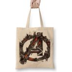 Baskı Dükkanı Avengers Flowers Bez Çanta