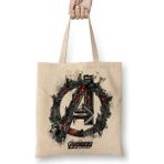 Baskı Dükkanı Avengers Flowers Marvel Bez Çanta