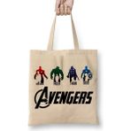 Baskı Dükkanı Avengers Iron Man Hulk Thor Captain Amerika Bez Çanta