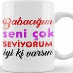Baskı Dükkanı Babalar Günü Babaya Hediye 03 Kupa