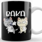 Baskı Dükkanı Baka Anime Slap Japan Cat Anime Japan Baka Kawaii Cats Kedi Kupa