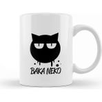 Baskı Dükkanı Baka Neko Anime Manga Cat Kedi Kupa Bardak