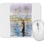 Baskı Dükkanı Balıkçı Balık 2 Mouse Pad