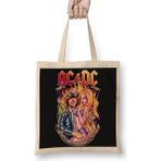 Baskı Dükkanı Banda Ac Dc Müzik Grubu Bez Çanta