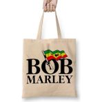 Baskı Dükkanı Bandeira Bob Marley Bez Çanta