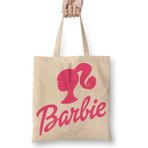 Baskı Dükkanı Barbie Logo Bez Çanta