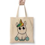 Baskı Dükkanı Bebek Unicorn Bez Çanta