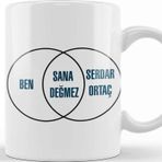 Baskı Dükkanı Ben Sana Değmez Serdar Ortaç Komik Kupa Bardak