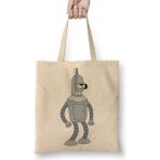 Baskı Dükkanı Bender Futurama Bez Çanta