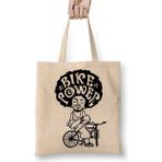 Baskı Dükkanı Bike Power Black Bez Çanta