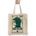 Baskı Dükkanı Bob Dylan Bez Uzun Saplı Krem Rengi Çanta