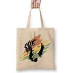 Baskı Dükkanı Bob Marley 02 Bez Uzun Saplı Krem Rengi Çanta