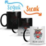 Baskı Dükkanı Bon Jovi Guns and Roses Poison Cinderella Skid Row Aerosmith Whitesnake Sihirli Kupa
