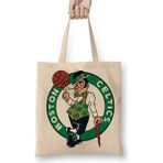 Baskı Dükkanı Boston Celtics Bez Uzun Saplı Krem Rengi Çanta