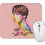 Baskı Dükkanı Bts Jimin Çiçekli Mouse Pad
