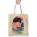 Baskı Dükkanı Bts Jungkook Fanart 01 Bez Çanta