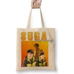 Baskı Dükkanı Bts Suga Min Yoongi Bez Çanta