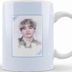 Baskı Dükkanı Bts Tae Watercolor Bts Army Kpop Gift BT21 Kupa