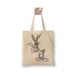 Baskı Dükkanı Bugs Bunny Tavşan Çizgi Film Bez Kadın Günlük Çanta