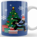 Baskı Dükkanı Captain Haddock Around the Christmas Tree Tintin Kupa