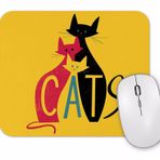 Baskı Dükkanı Cats Kediler Mouse Pad