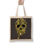 Baskı Dükkanı Caution Skull 2 Bez Çanta