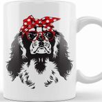 Baskı Dükkanı Cavalier King Charles Spaniel Bandana Kupa Bardak