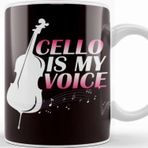 Baskı Dükkanı Cello Voice Cellist Musical Instrument Orchestra Musicia Kupa
