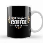 Baskı Dükkanı Certified Coffee Lover Caffeine Addict Kupa