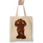 Baskı Dükkanı Chewbacca Alf Bacca Bez Çanta