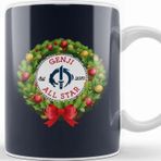 Baskı Dükkanı Christmas All Star Overwatch Genji Wreath Kupa Bardak