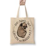 Baskı Dükkanı Chubby Pug Tombul Köpek Bez Çanta