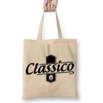 Baskı Dükkanı Classico -Branco Masculino E Feminino Bez Çanta