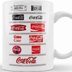 Baskı Dükkanı Coca Cola Logo Porselen Kupa