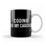 Baskı Dükkanı Coding is My Cardio Fitness Gym Workout Mens S 02 Kupa Bardak