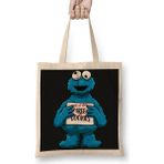 Baskı Dükkanı Cookie Monster Cookie's Kurabiye Canavarı Bez Çanta