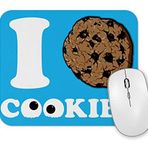 Baskı Dükkanı Cookie Monster Kurabiyeleri Severim Kurabiye Canavarı Mouse Pad