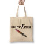 Baskı Dükkanı Counter Strike Cs Go Fade Knife Bez Çanta
