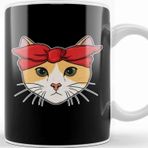 Baskı Dükkanı Cute & Adorable Gangster Bandana Cat Thug Kitty Kupa Bardak