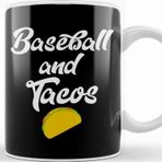 Baskı Dükkanı Cute Baseball and Tacos Base Ball Players Kupa Bardak