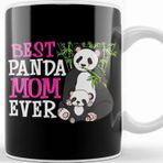 Baskı Dükkanı Cute Best Panda Mom Ever Adorable Panda Family Kupa
