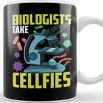 Baskı Dükkanı Cute Biologists Take Cellfies Science Selfies Pun Kupa