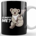 Baskı Dükkanı Cute Clingy Me No Way Koala Funny Animal Pun Kupa