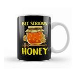 Baskı Dükkanı Cute & Funny Bee Serious Honey Beekeeper Pun Kupa Bardak