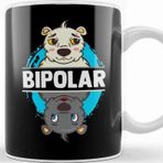 Baskı Dükkanı Cute & Funny Bipolar Polar Bear Polarity Pun Kupa Bardak