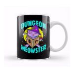 Baskı Dükkanı Cute & Funny Dungeon Meowster Gamer Cat Pun Kupa Bardak