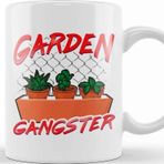 Baskı Dükkanı Cute & Funny Garden Gangster Planting Pun Kupa Bardak